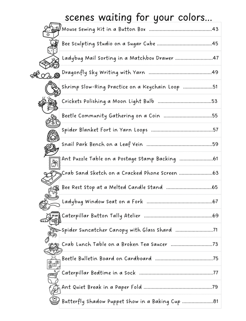 Index 2 of Cozy Beginnings - Mini Hidden Marvels Series for Durvalore Doodles
