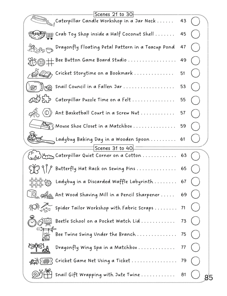 Index 2 of Tiny Words - Mini Hidden marvels Series for Durvalore Doodles