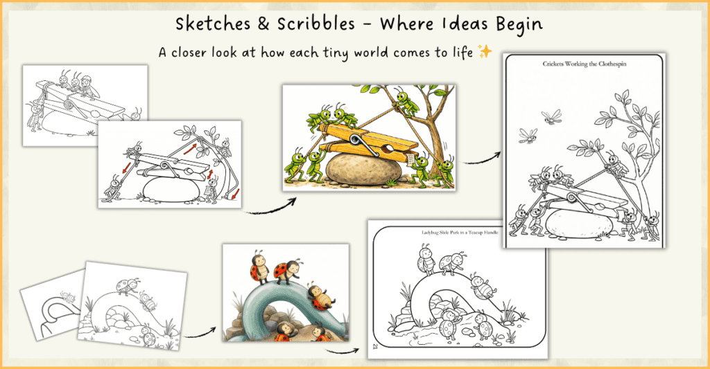 Process Steps for About Page in Mini Hidden Marvels