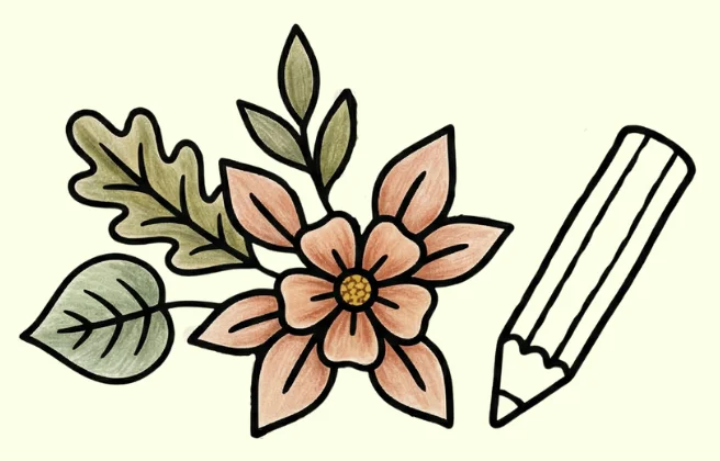 Relaxing & Mindful Coloring Doodle for Mini Hidden Marvels Series