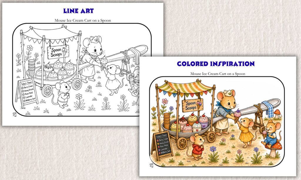 MHM-03 - Carousel - Mouse Ice Cream Cart